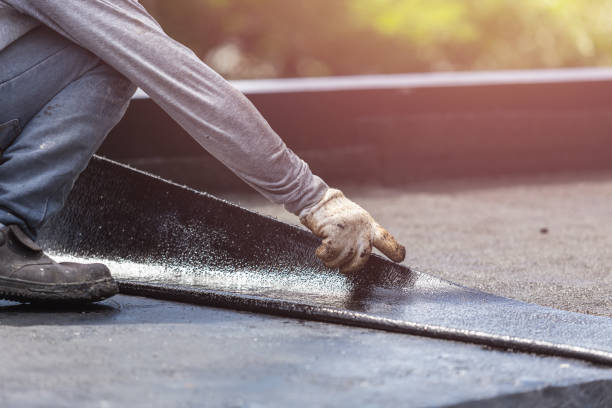 Professional Basement Waterproofing technician working in Nashport, OH